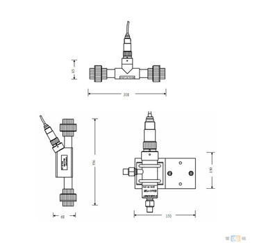 上海雷磁PHGF-46型流通式pH/ORP發送器系列